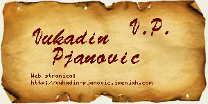 Vukadin Pjanović vizit kartica